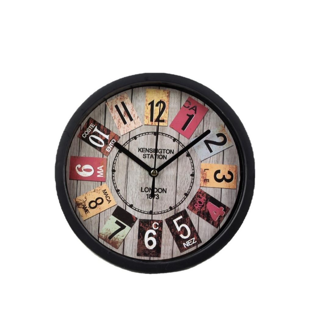 Resurrection Silent Wall Clock Quartz Wall Clock Living Room Simple European Antique Wall Watch Rural Industrial Style Ancient Rome