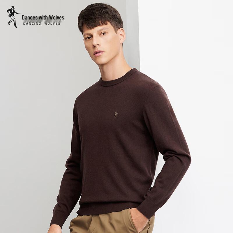 Wolf Totem Men s 100% Wool Round Neck Sweater XL