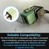 Multipurpose White Green Relay 5 Pin Automotive Relay - Plug In Installation - Compatible
