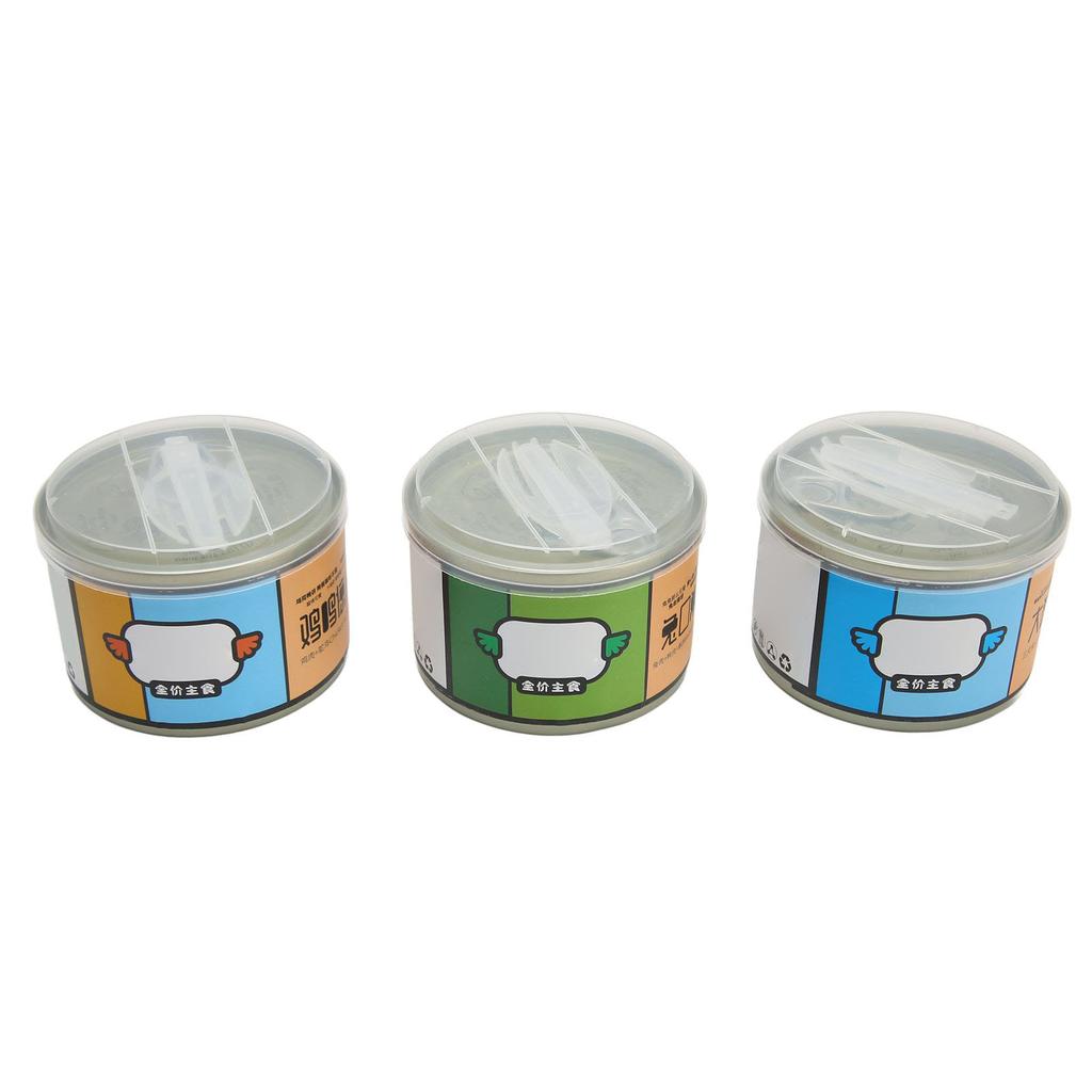 3Pcs Canned Cat Wet Food Nutritious Rabbit Duck Quail Salmon Turkey Chicken Ostrich Canned Cat Food for Cats