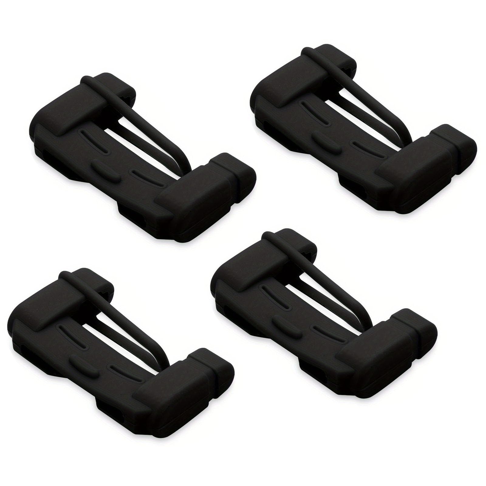 

Silica Seat Belt Insert Anti-collision Cover Plug Protective Cover for Passenger Driving (Black 4 Pack)