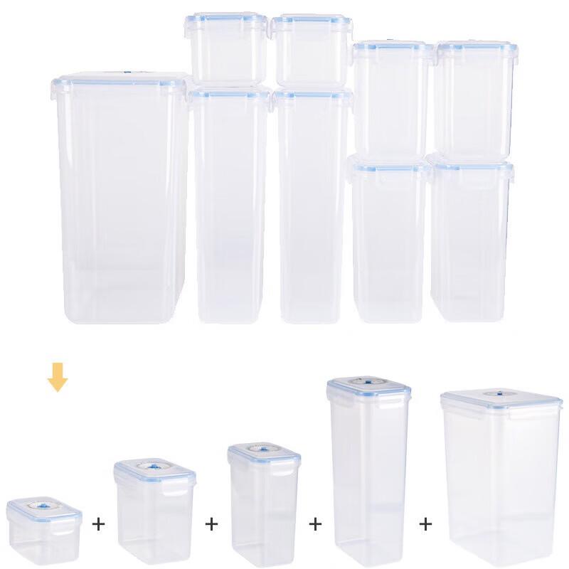 ZISIZ Airtight Grain Storage Containers - 9-Piece Set