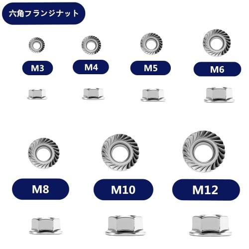 50pcs M5 Hex Flange Nuts, Serrated Hex Flange Lock Nuts, Serrated Flange Hex Lock Nuts, 304 Stainless Steel