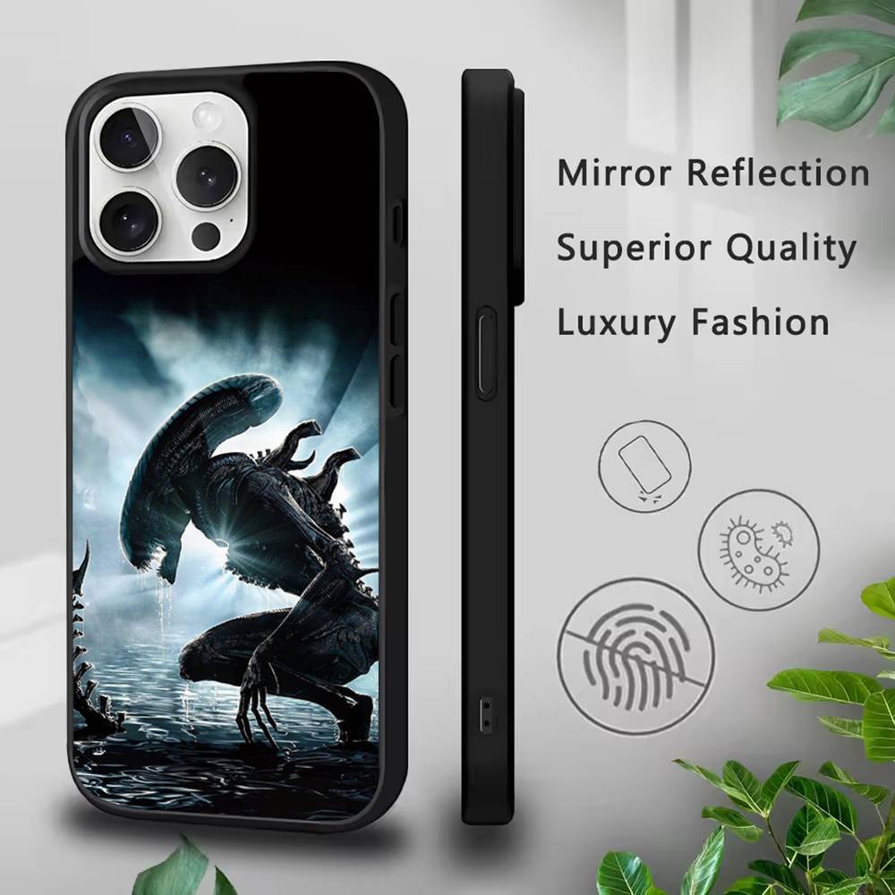 A-Alien E-Earth Phone Case For iPhone 17,16,15,14,13,12,11,Pro,Max,Plus,Mini,SE4,E Magnetic Magsafe Wireless Charging
