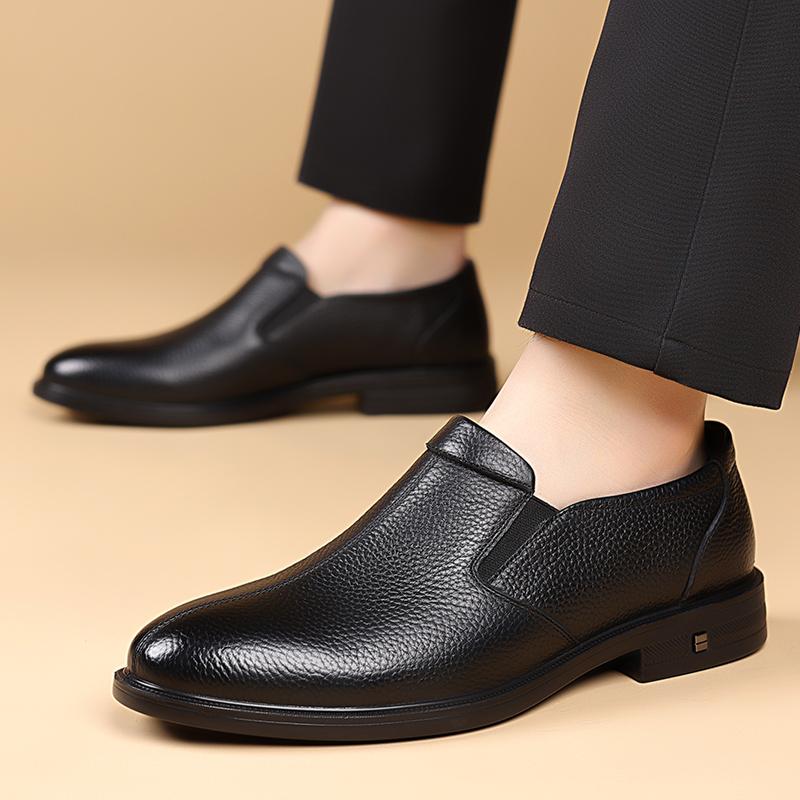 Fashion Hot Selling Adult Business Leather Shoes Minimalist and Comfortable Flat Bottomed Retro Style Work and Party Adult Fashion
