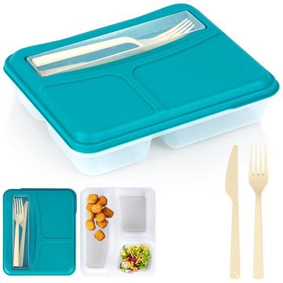 Breakfast Container Lunchbox Divided Lunch Box Cutlery
