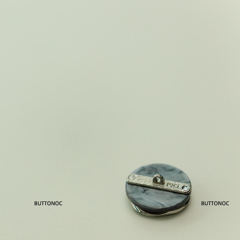 Square Round Metal Resin Buttons, Small Fragrant Sweater, Tweed Jacket Buttons, Leather Coat Buttons