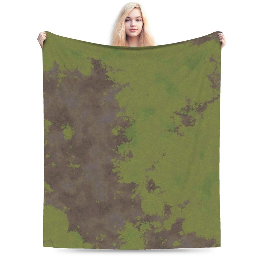 Comfortable Grass Battlemat Blankets Warm Soft Comfortable Plush Throw Blanket For Kids Home Decor Flannel Bedspread Bed Cover
