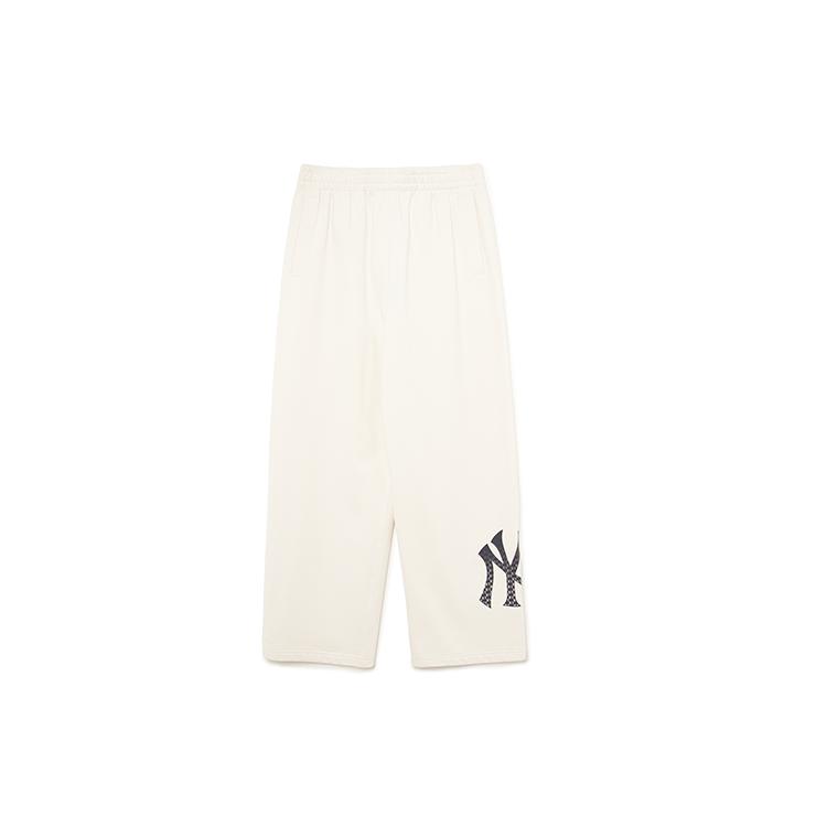 New MLB Casual Pants Unisex Milk White 3APTM0234-50CRD