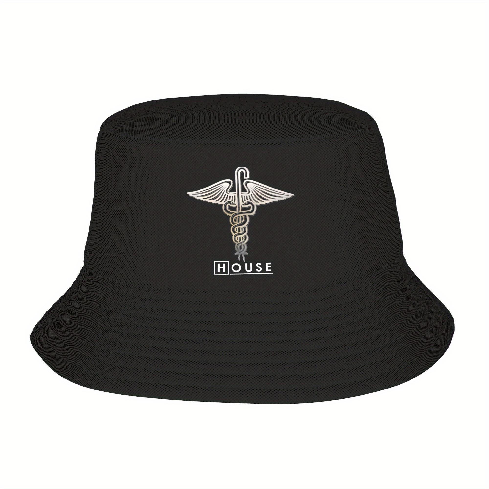 Casual House MD Snakes on a Cane Bucket Hat Unisex Foldable Outdoor Fisherman Hats Travel Headwear