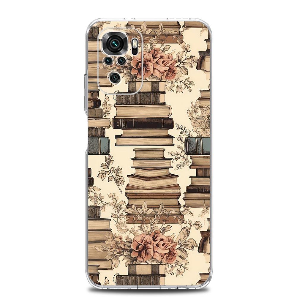 Read Books Illustration Soft Phone Case For Xiaomi Redmi Note 15 14 13 12 4G 10 11 Pro Plus 5G 14C 13C 12C 10C 9A Cover