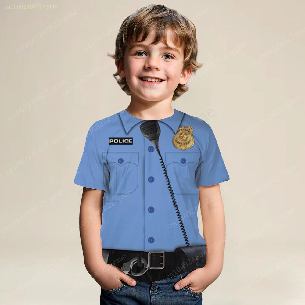 Tricou de căpitan de vară Cămașă de căpitan pentru copii pentru băieți și bărbați, top cu mânecă scurtă, tricou amuzant, haine pentru fete, uniformă, costum de petrecere