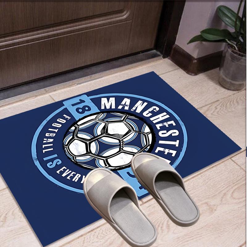 Manchester Football FC Pattern Rug, Indoor/Outdoor Mat, for Picnic, Gameroom, Bedroom, Office, Living Room, Home Decor Carpet, Birthday Gift