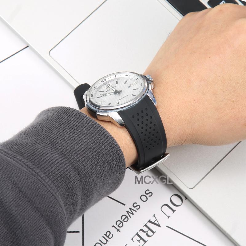 23mm Silicone Watch Band For Citizen Men's Eco-Drive Weekender Replacemnet Strap AW1158-05E AW1156-01W AW1157-08H AW1150-07A
