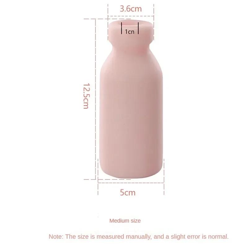 Silicone Masturbator Soft Emulational Vaginal Bulge Portable Manual Male Masturbation Cup Milk Bottle Shape Sex Toys for Man