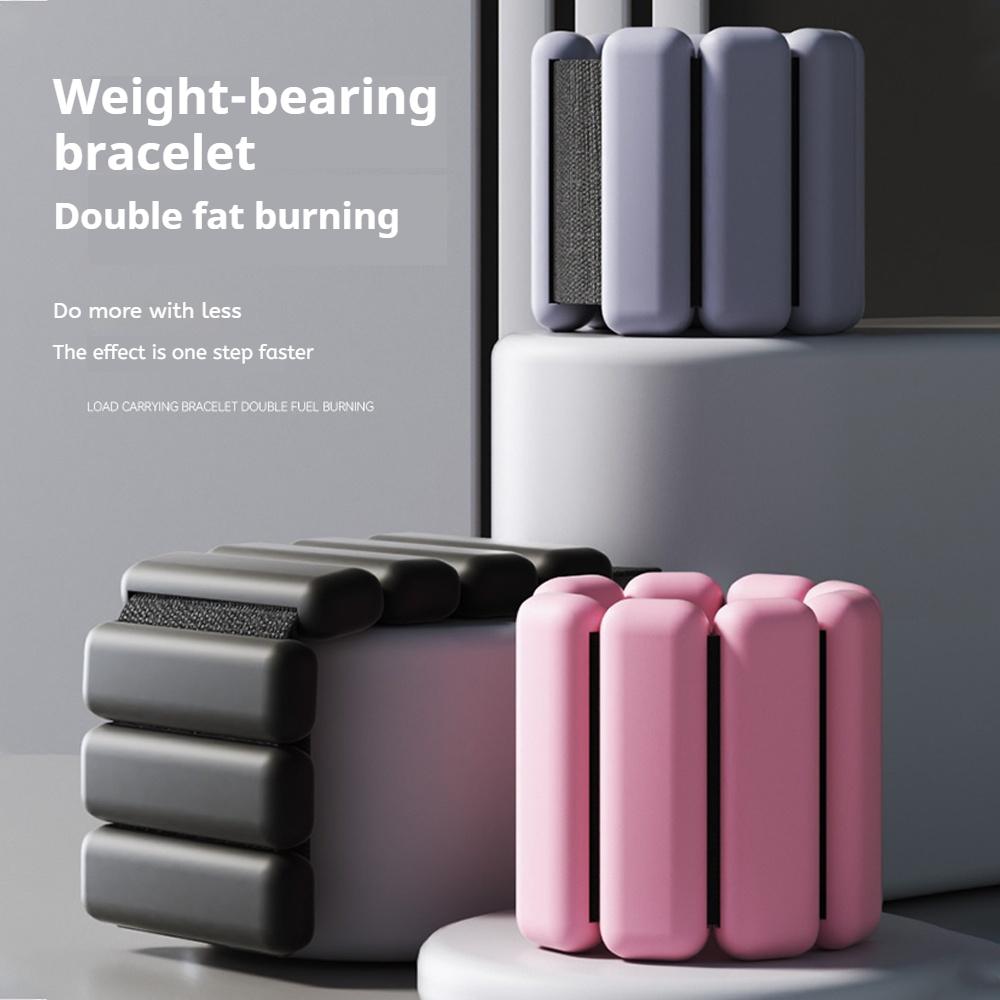 2 יחידות צמיד נשיאת עומס שק חול אימון כושר קיבולת נשיאת עומס ריצה פרק כף היד משקל נגד יוגה עמיד לזיעה