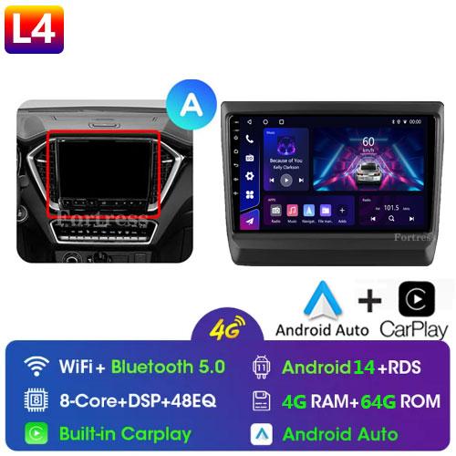 Car Radio Android 13 For lsuzu D-MAX 3 RG 2019 - 2025 GPS Navigation Auto Screen Stereo Multimedia Player No 2din BT DVD 5G Wifi