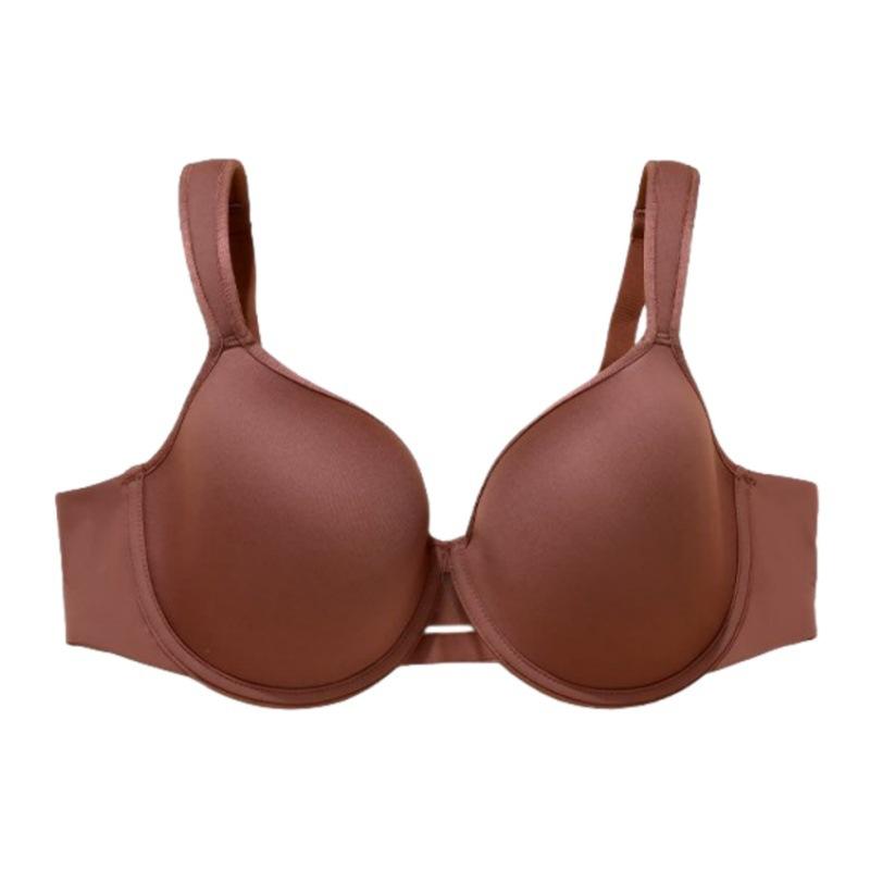 European and American Smooth Wide Shoulder Straps Full Cup Bra Comfortable Large Chest Small Anti-sagging Underwear