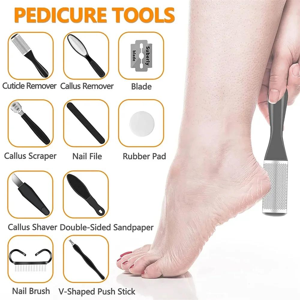 3 Heads Electric Callus Remover Professional Foot File Grinder Pedicure Machine Rechargeable Heel Cracked Dead Skin Scrubber