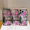 Cool cat stick figure painting iPhone17AIR transparent mobile phone case Apple 15Pro funny 16 does not collide
