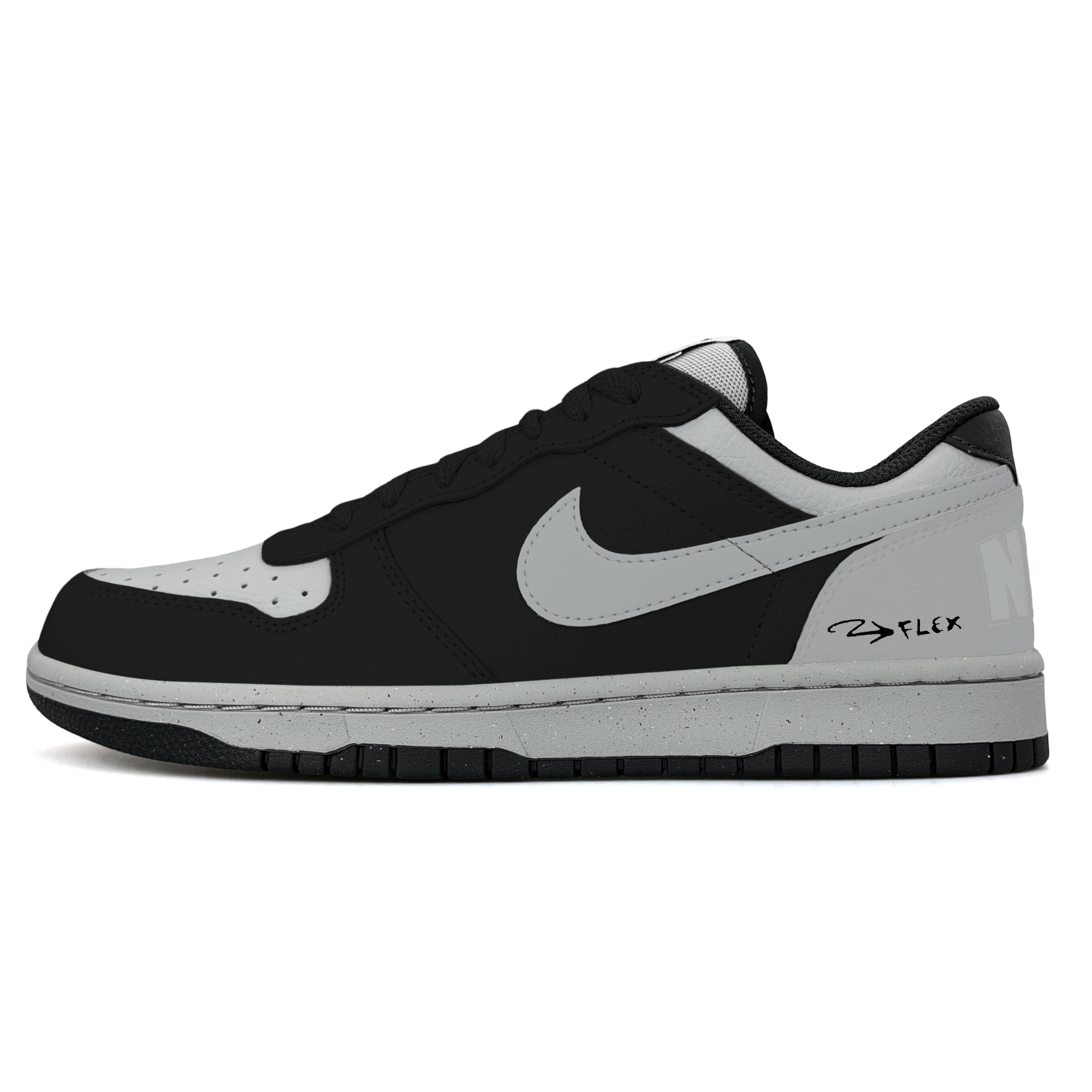 

Nike Big Abrasion Resistant Breathable Low top Skateboard Shoes Men s Gray Black 355152-017(Team1505-) 45