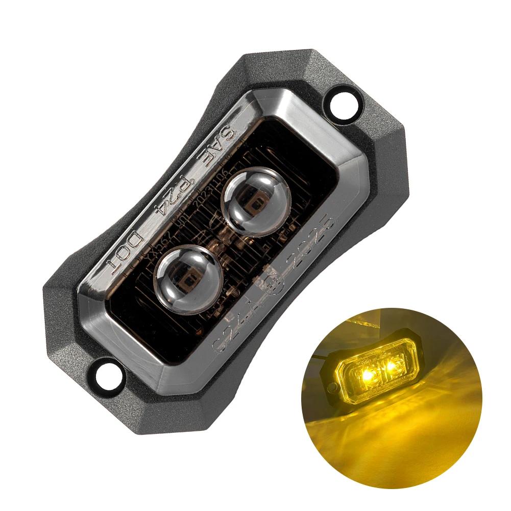 12v/24v Trailer Truck Side Marker Lights 2/4/6 LED Truck Grill Lights Position Lights Sealed Smoked Red LED Lights For Trucks