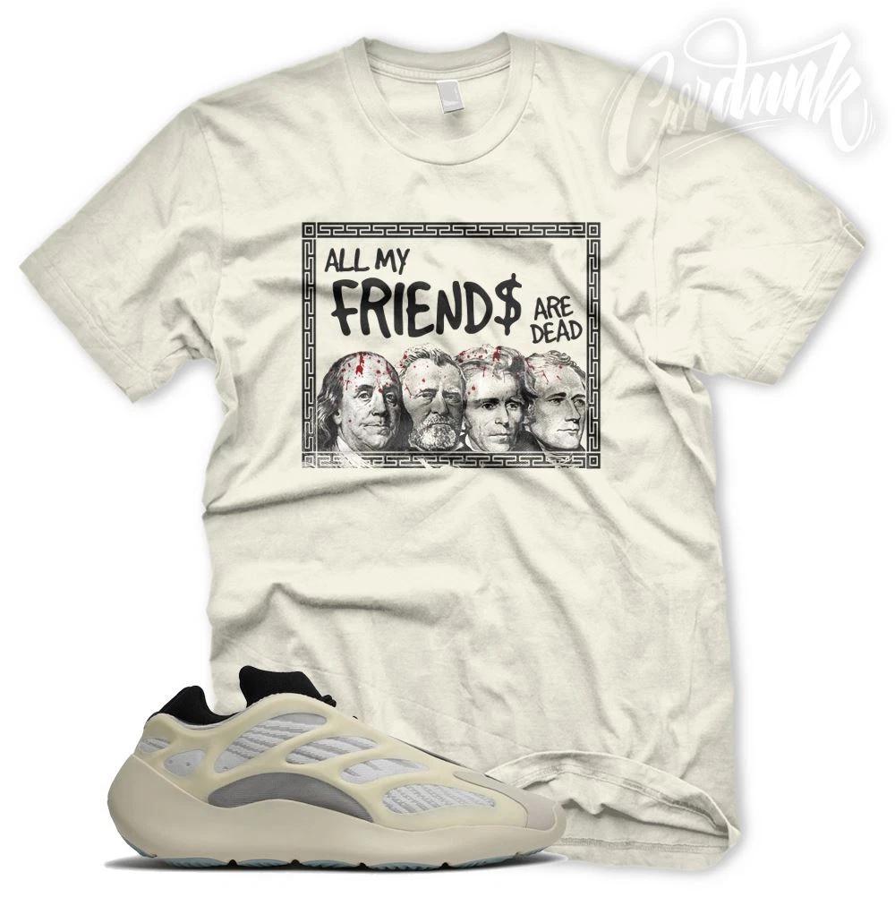 New Cream DEAD PRESIDENTS T Shirt for YZ Boost v3 700 Azael XL