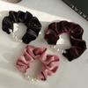 Eleganter Korallfleece Perlen Haarband Für Frauen Mädchen Haargummi Süßer Haarschmuck Scrunchie Haarband Mode Haaraccessoires