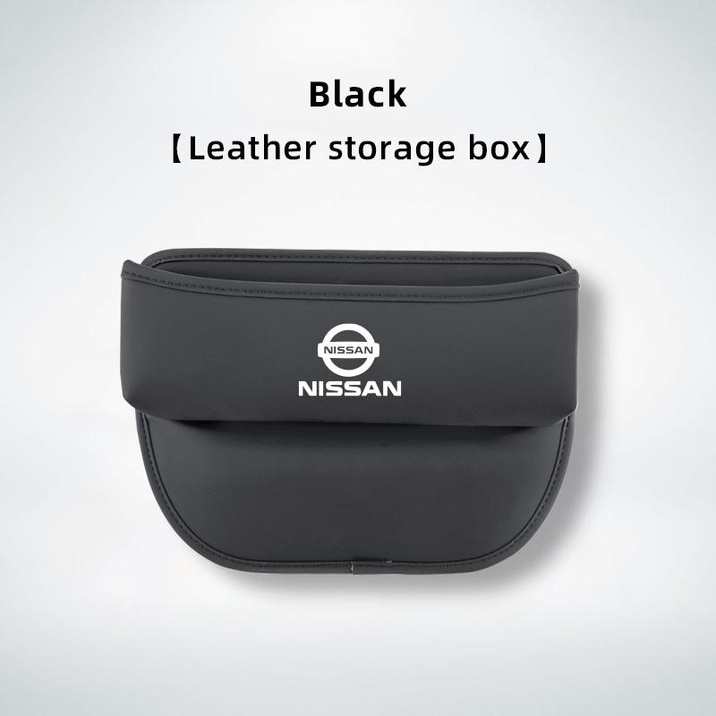 CBKSJY1 Leather Car Seat Gap Organizer Box Leak-proof Storage Bag For Nissan Sylphy N7 Teana Qashqai Note J10 J11 Navara Juke GTR Patrol