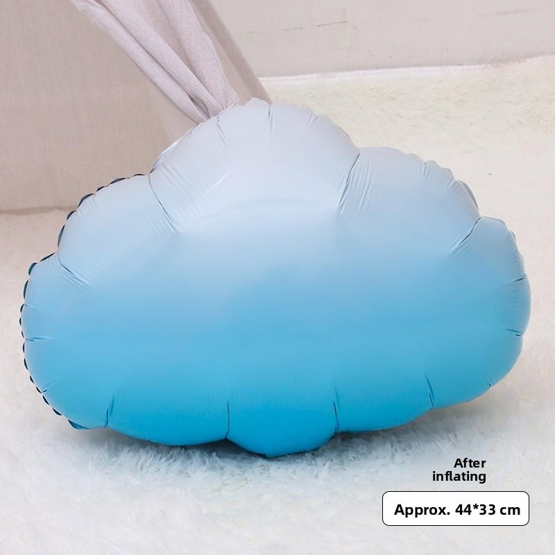 Children s First Birthday Decorative Balloons Cloud Shape Aluminum Foil Photography Props Baby Shower Celebration Supplies