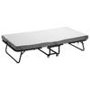 Rollaway Bed Folding Bed with 4 In Foam Mattress for Adults and Guest