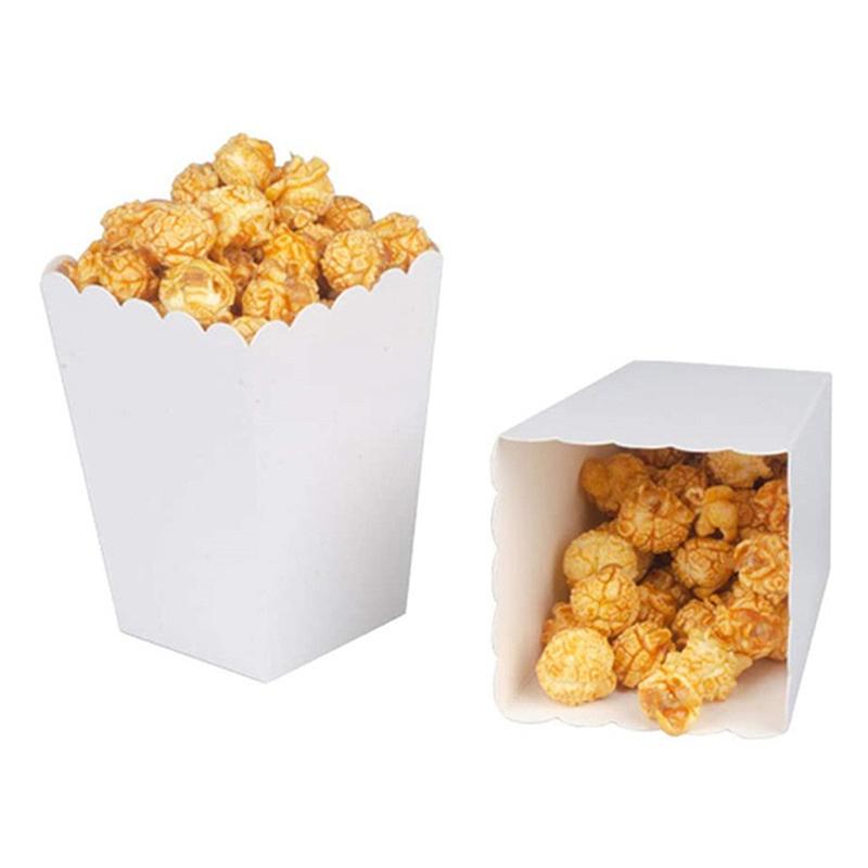 10 ks Krabička na popcorn Svačinová krabička Jednorázové nádoby na svačinu Papírová krabička na kuře