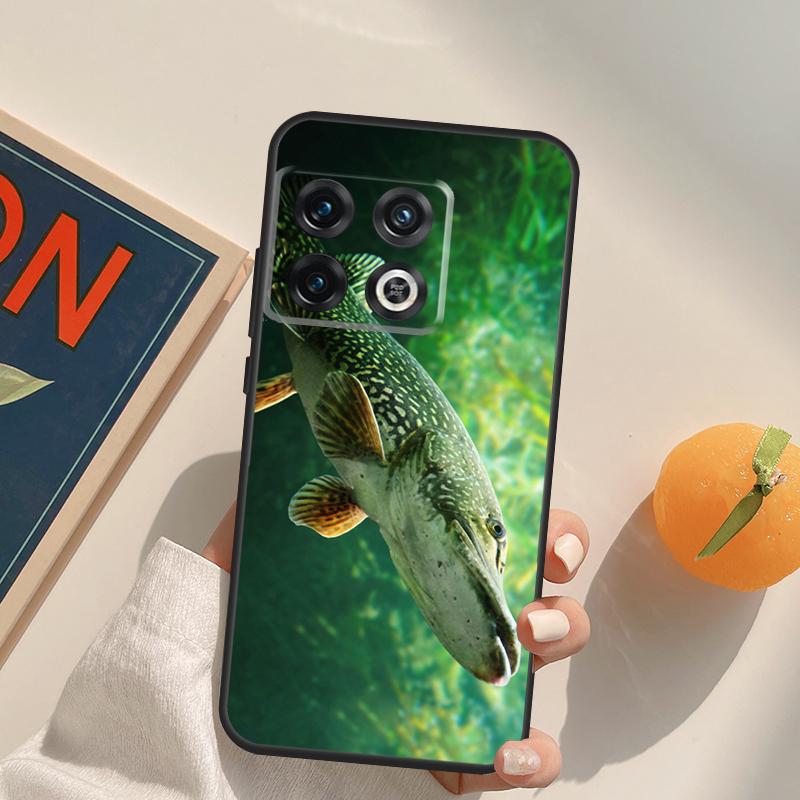 Hecht Fisch Angelköder Box Für OnePlus 13T 10T 10R 12R 13R 15 13 12 11 10 9 Pro Nord CE 5 2 3 4 Lite N20 N30 Hülle