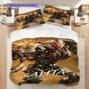 Future Warrior Alita Battle Angel Bedding (1 * duvet cover + 2 * pillowcase, without core) 2D Flat Soft and comfortable Christmas birthday gift