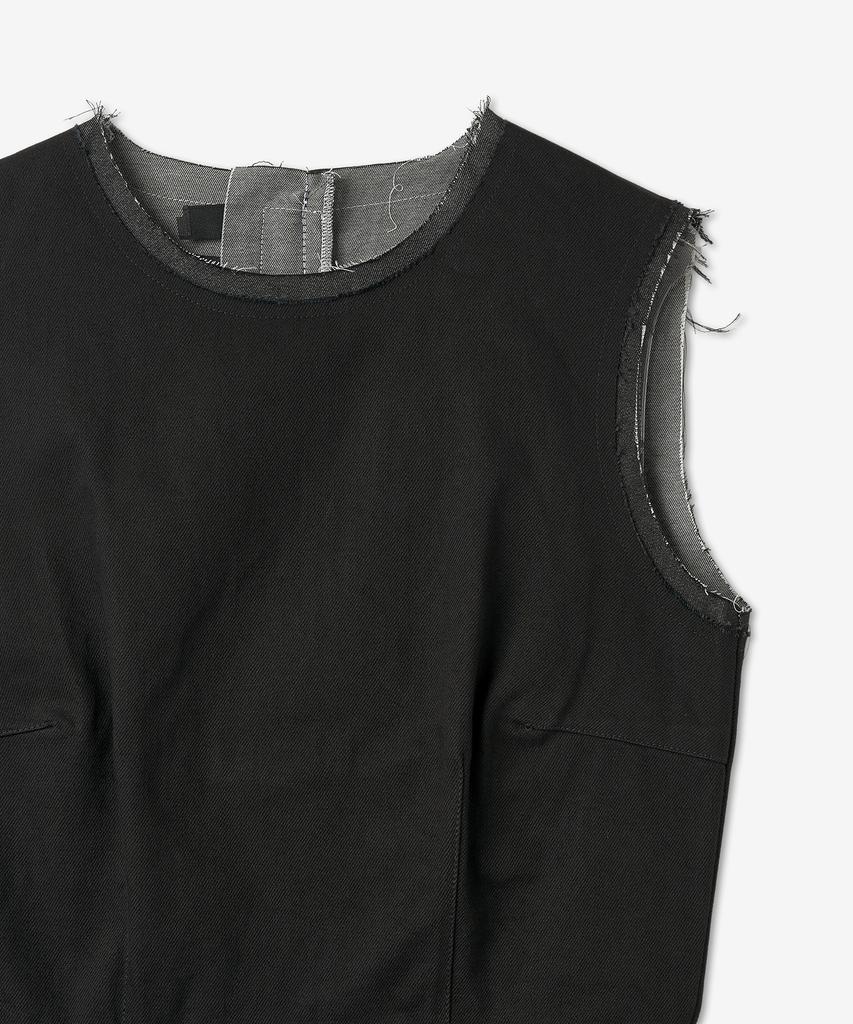 Raf Simons Back Button Fit Dress - Black / 231W4640099
