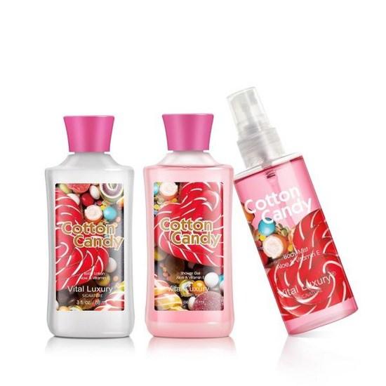 

Vital Luxury Cotton Candy Bath Body Travel Kit 3 Fl Oz Ideal Skincare Gift Home Spa Set Shower Gel Lotion Fragrance Mist