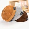 Bonnet Skullies sans bord en coton vintage pour hommes, ajustable, style docker, multi-usage, chapeaux beanie, streetwear, chapeau dôme, chapeaux hip-hop