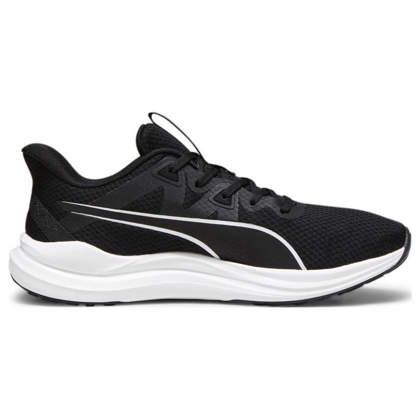 Puma REFLECT LITE Unisex Black White Low Top Marathon Running Shoes 378768-01