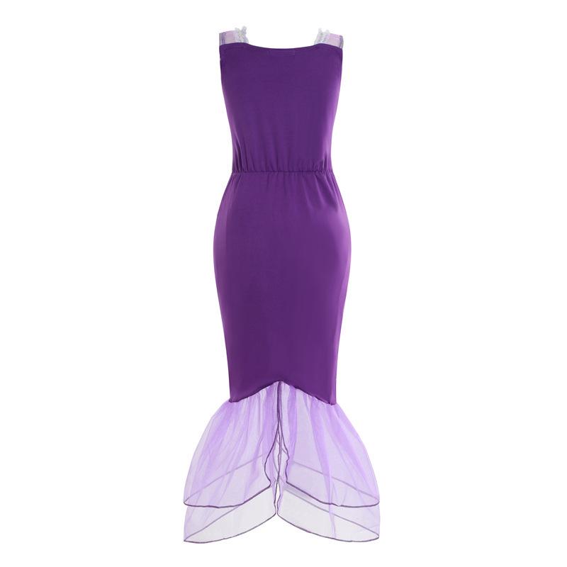 Mermaid Princess Dress for Girls - 2022 Ariel Fishtail Party Gown