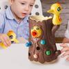 Bird Catching Insectes Small Game Puzzle Toys Woodpecker Worm Toy Childrens Magnetic Fine Motor Exercise Toys