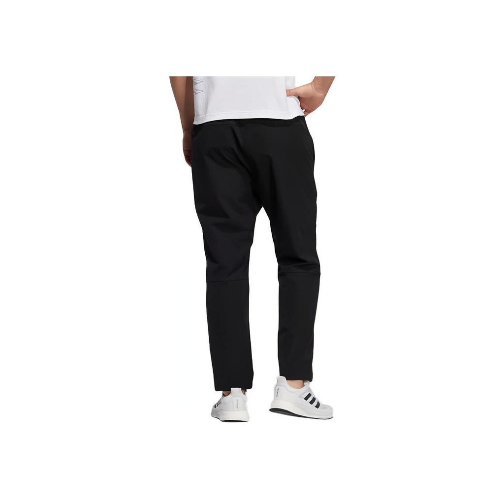 Adidas Solid Color Woven Sports Pants Men Bottoms Black H39231
