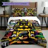 3pcs Duvet Cover Set (1*Duvet Cover + 2*Pillowcase, Without Core),Superheroes Print Bedding Set, Bedroom Decor, All‑Season, Birthday Gift