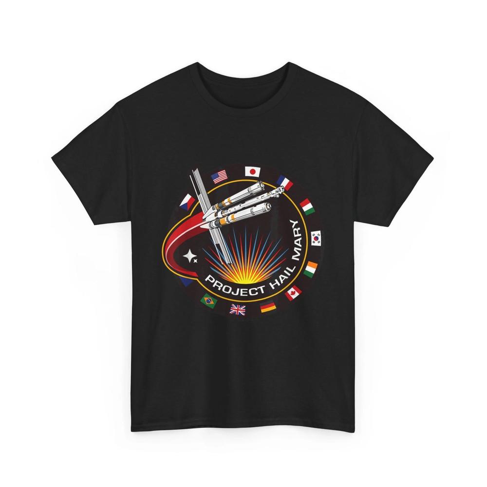 

Project Hail Mary Cotton Short Sleeve S5XL Black and Other Colors Shirt NZ1829 Unisex T-Shirt M