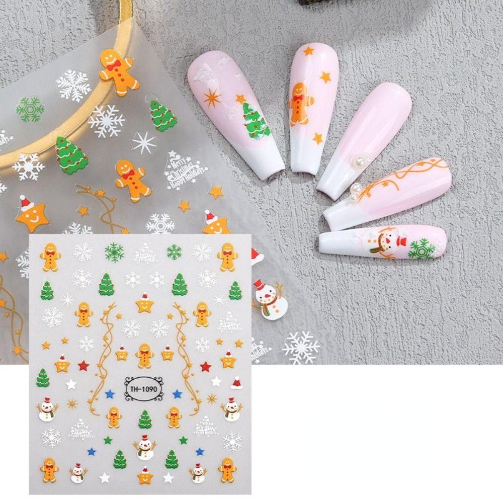 Adhesive Nail Salon Manicuring Nail Decals Christmas Nail Sticker Nail Art Sticker Nail Decoration