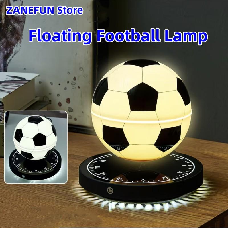 Magnetic Floating Football Globe for Soccer Ball Magnetic Levitating LED Night Light Floating Novelty Night Light Christmas Gift