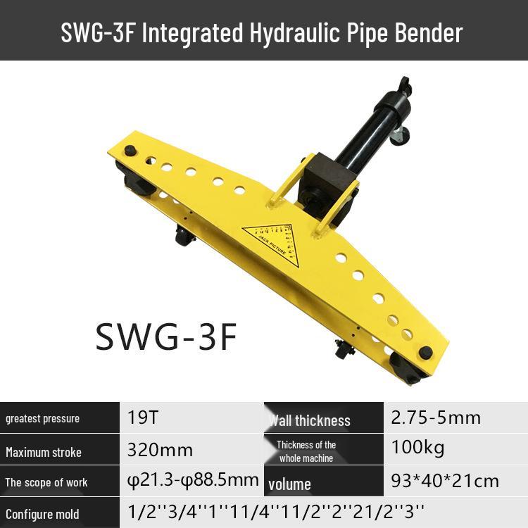 Electric Hydraulic Pipe Bending Machine for 1-4 inch Seamless, Galvanized, Steel & Split Pipes (Manual SWG)