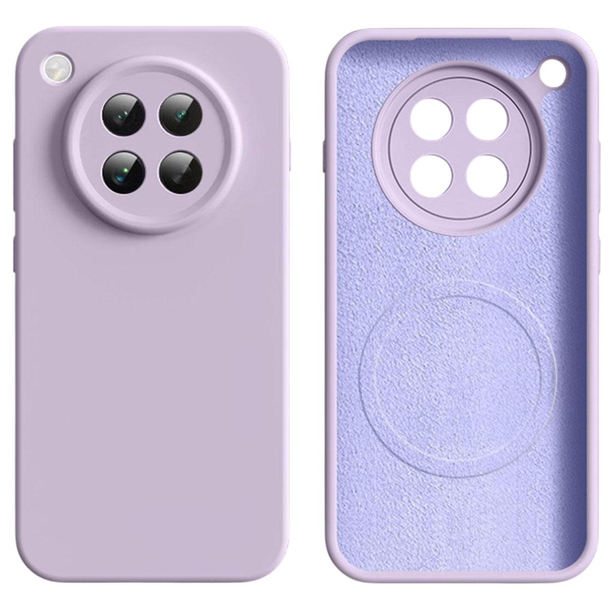 

Чехол для Oppo Find X8s 5G, совместимый с MagSafe, с точными вырезами, из жидкого силикона+ПК Light Purple