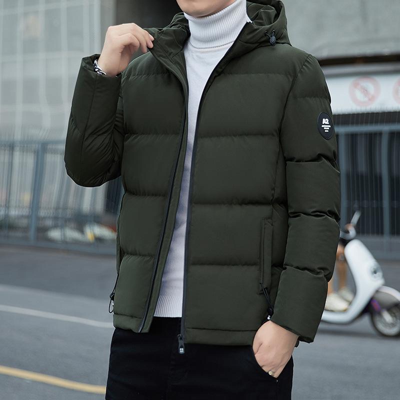 Men's coat autumn and winter new men's cotton-padded clothes flow short cotton-padded jacket thickened velvet cotton-padded clothes men's