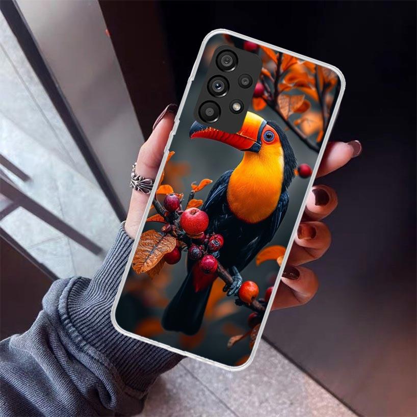 Tropical Toucan Phone Case For Samsung Galaxy A17 A57 A37 A16 A26 A36 A56 A15 A25 A35 A55 A14 A13 A54 A53 A34 A24 A33 A23 Galaxy