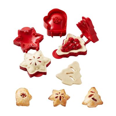 Handpastetenformen Schneeflocke Weihnachtsbaum Fäustlinge Taschenpastetenformen Herbst Taschenpastetenpresseform Herbst Pastetenmacher Teigpressform